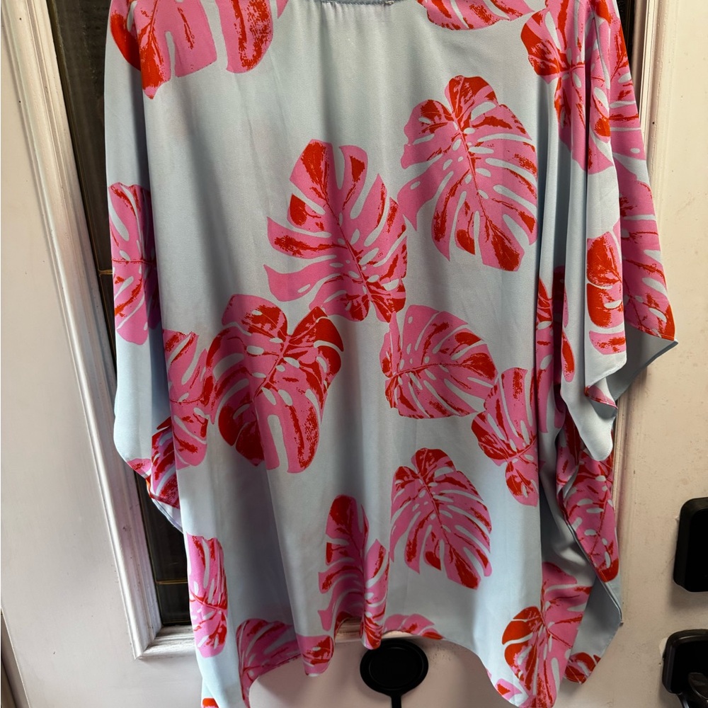 Buddy Love pink blue  Oversized Boxy Tunic